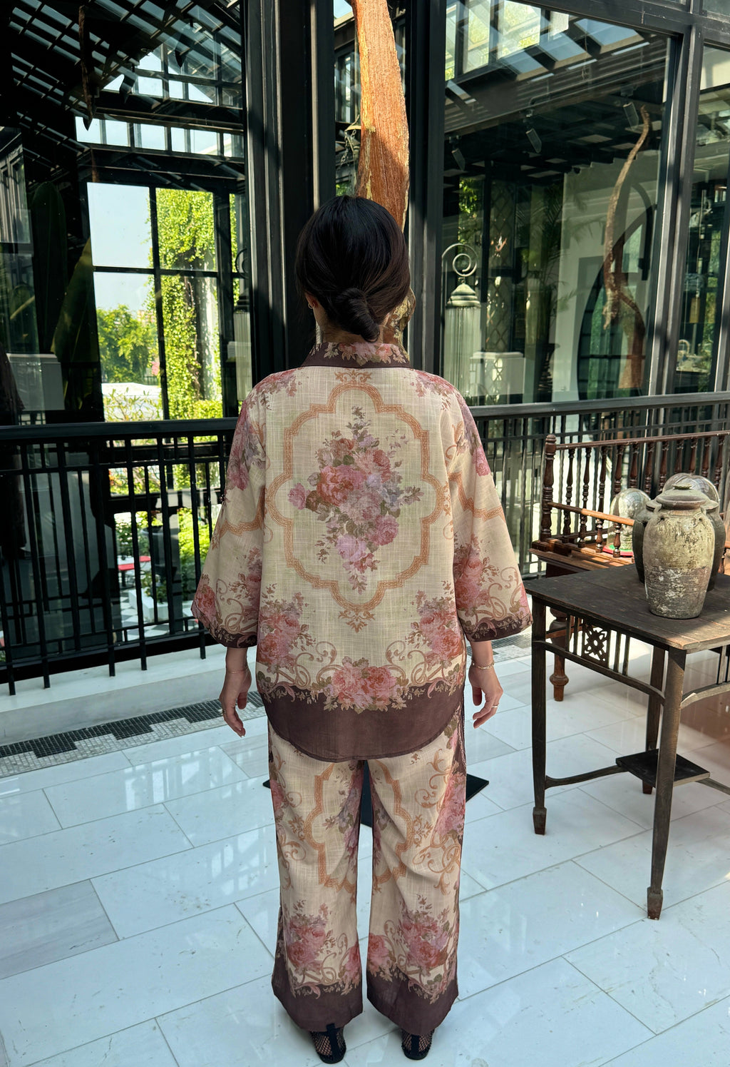 The Matilda Floral Linen Set