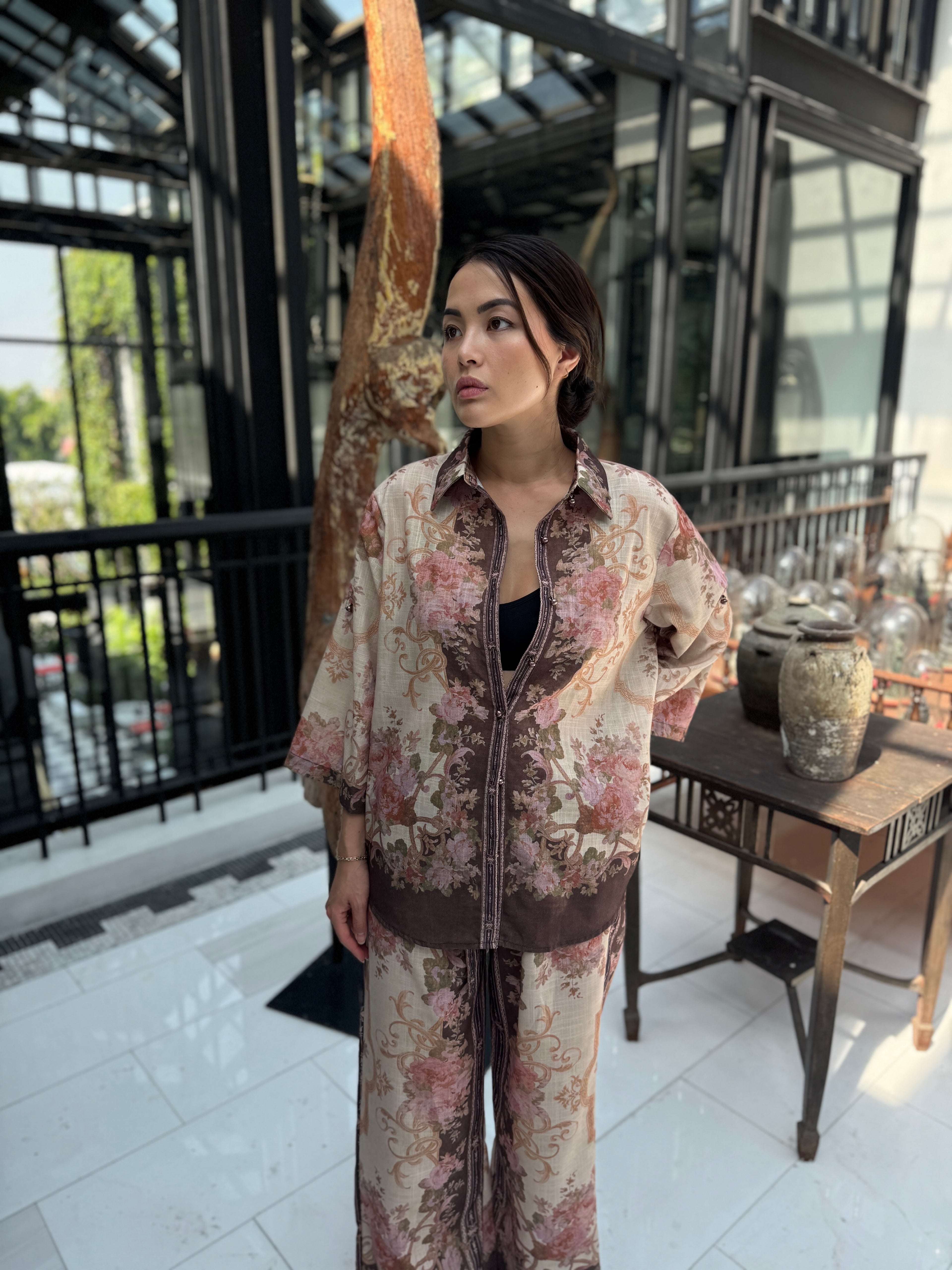 The Matilda Floral Linen Set