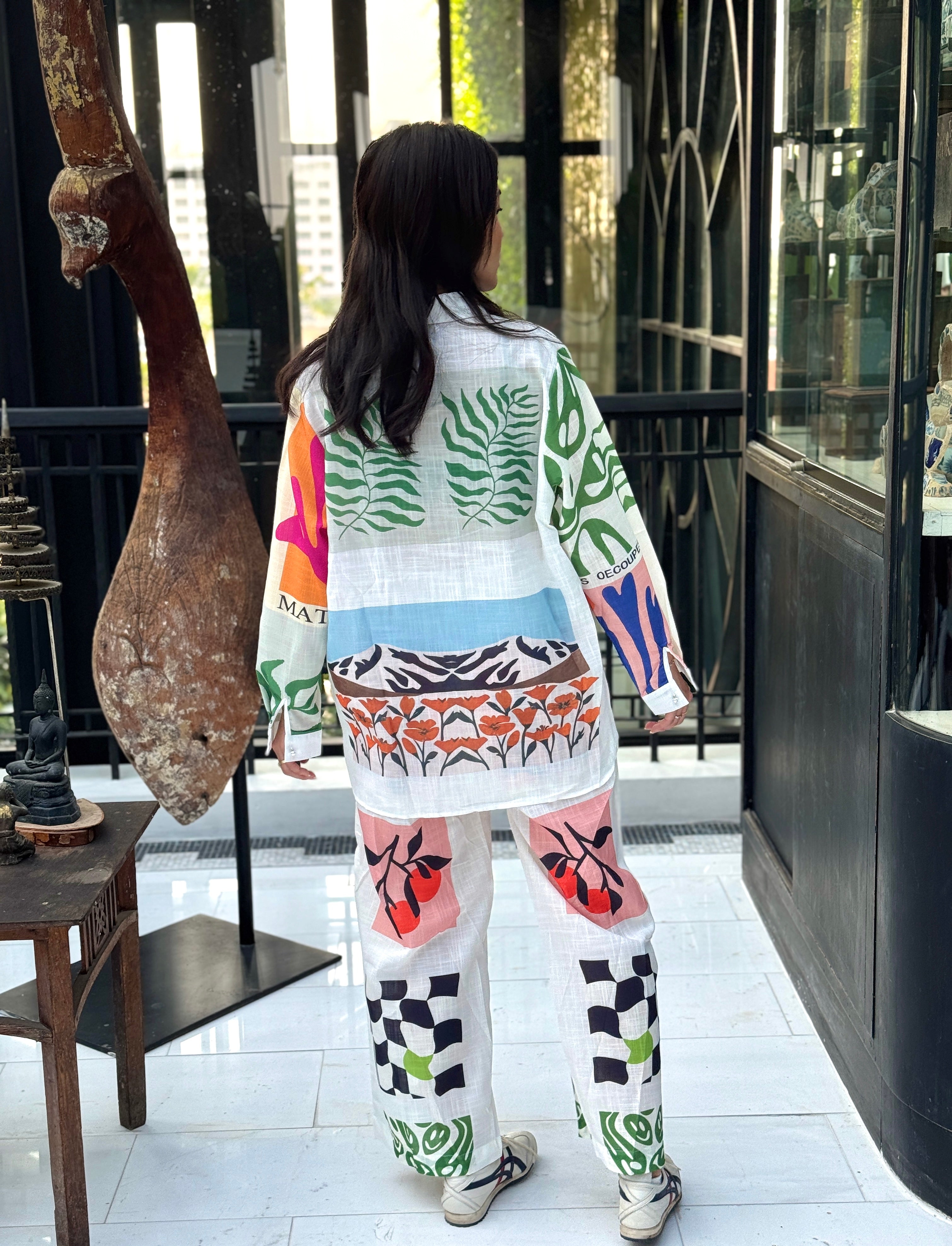 Matisse Print Linen Set