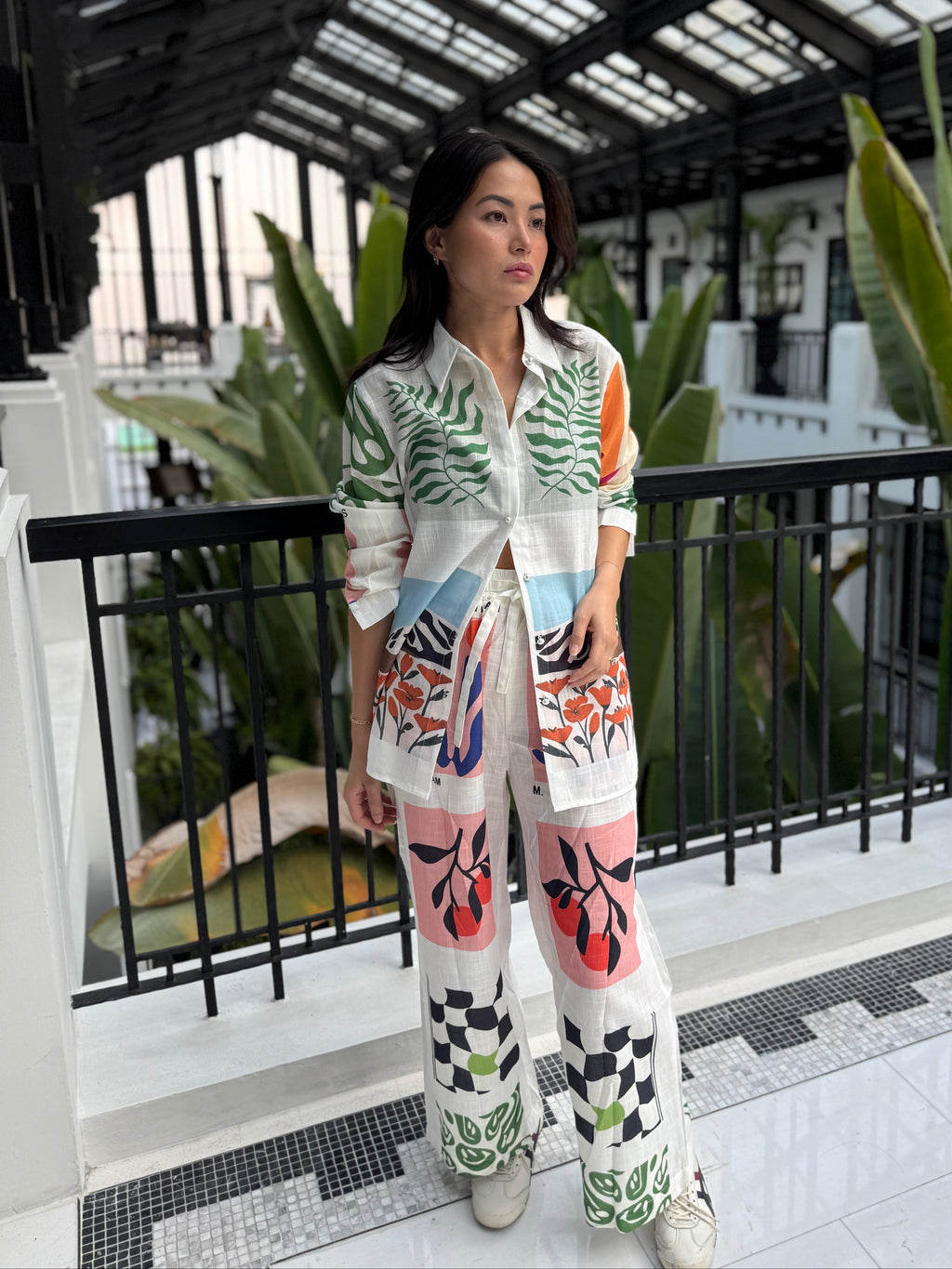 Matisse Print Linen Set