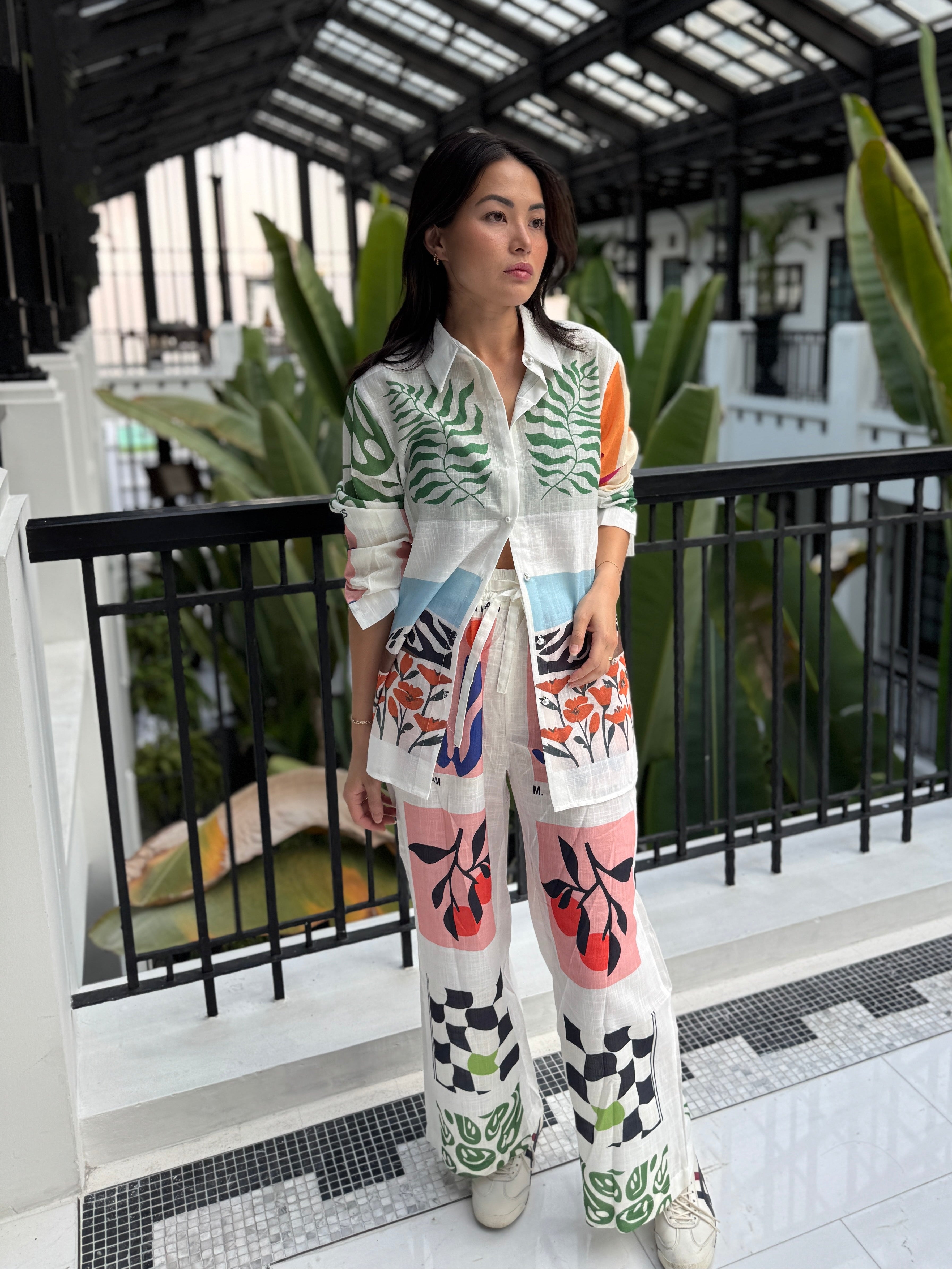 Matisse Print Linen Set