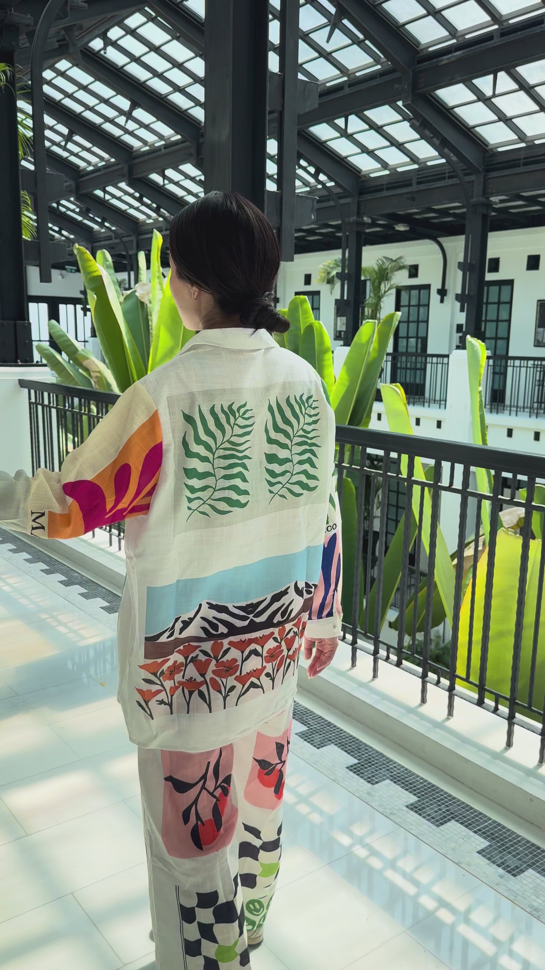 Matisse Print Linen Set