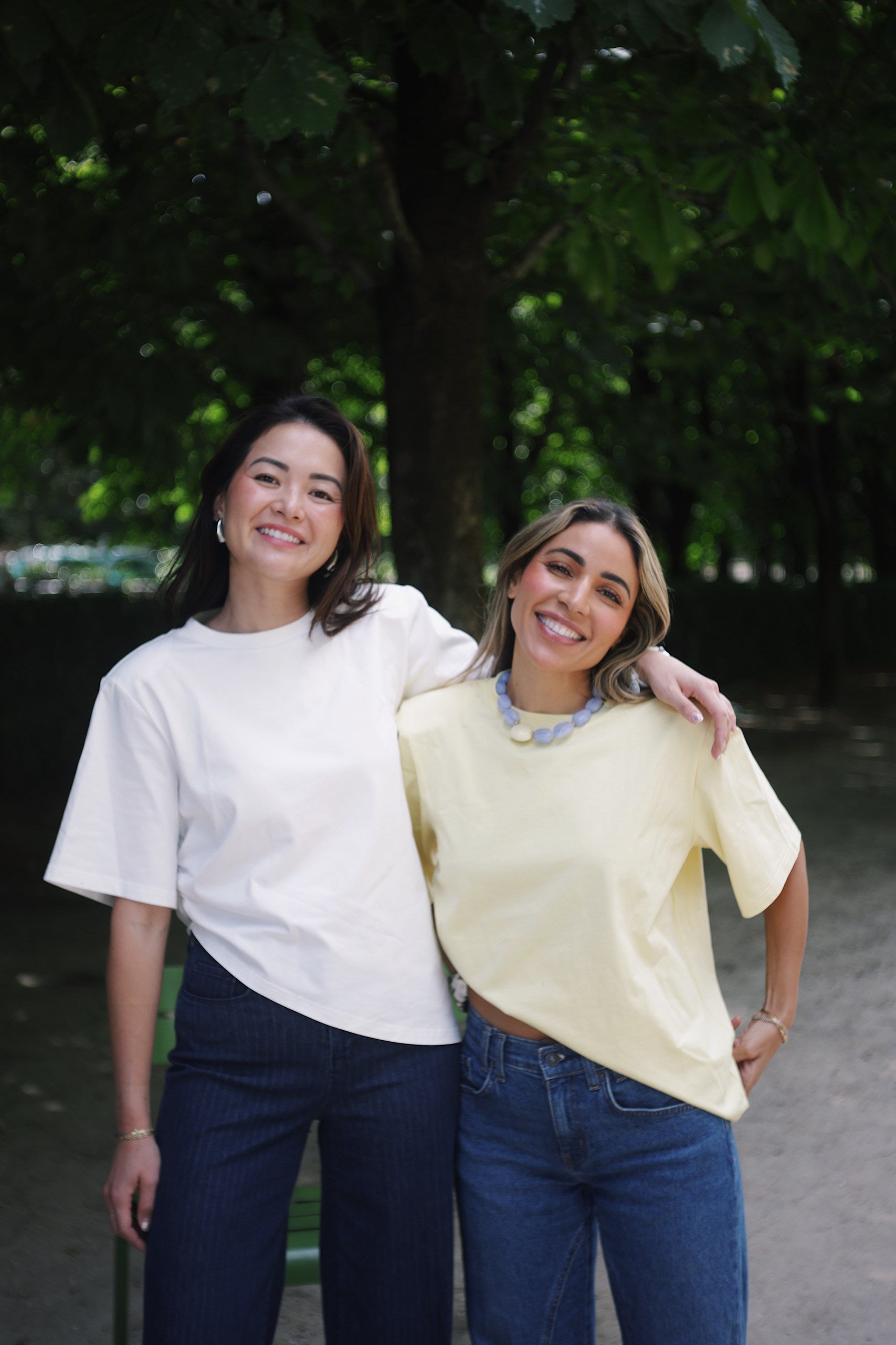 Essential One-Sided Cinched T-Shirt (Butter Yellow)