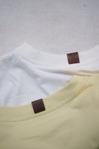 Essential One-Sided Cinched T-Shirt (White)