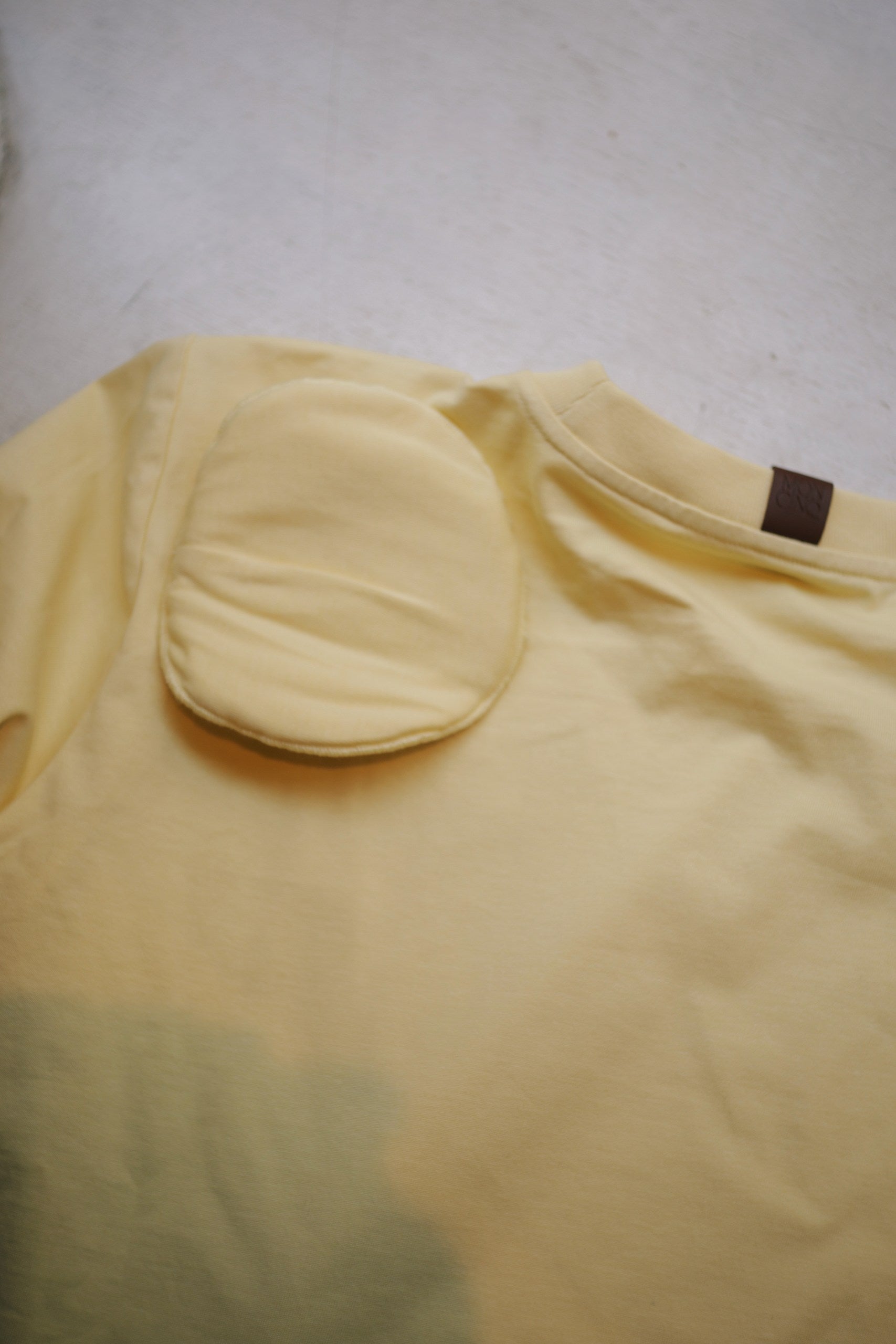Essential One-Sided Cinched T-Shirt (Butter Yellow)